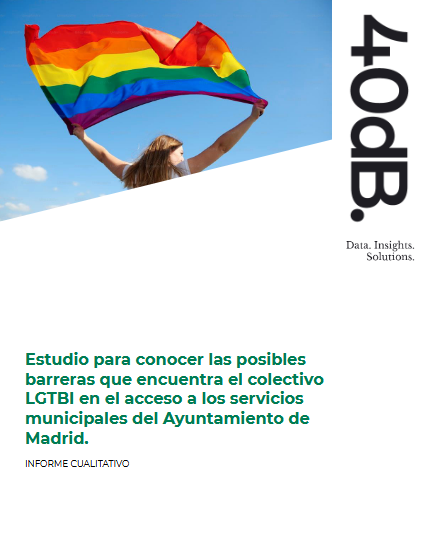 Estudio para conocer las posibles
barreras que encuentra el colectivo
LGTBI en el acceso a los servicios
municipales del Ayunt de
Madrid