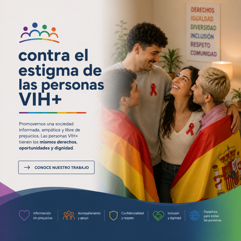 Contra el estigma de las personas VIH+ y en aportar una visión de una educación sexual sana
