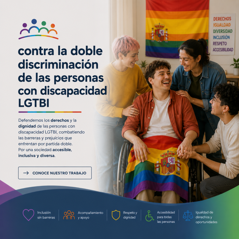 Por la plena inclusión y la no doble discriminación de las personas discapacitadas LGTBIQ+